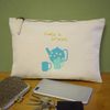 'Take A Break' Canvas Clutch Bag/Accessory Case (CL00043252)