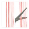 Relaxdays String Curtain, Pull-Through, can be Shortened, for Doors & Windows, Decorative, Washable, 90x245 cm, Red