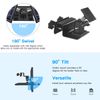 HOLACA Weatherproof Gutter Mount for Ring Solar Panel- Wall Mount Bracket Outdoor Mount Accessories for Ring Solar Panel (Black)