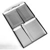 Retro Cigarette Case Victorian Style Metal Holder for Regular, King and 100's Size Credit Card Holder, Large with para Pattern (Lin-L100, Silver)