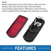 [A ABSOPRO] Compatible with Ma-zda 3 Keyless Entry Remote Key Fob Replacement Case Key Shell Case 3 Buttons for 2009-2012