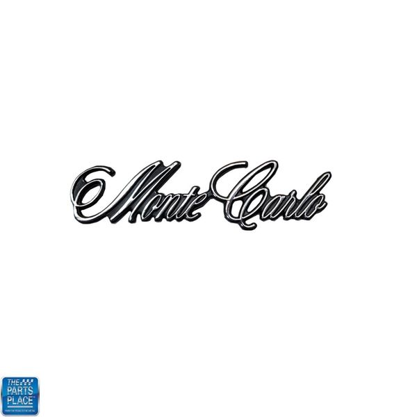 1970-1972 Monte Carlo Sail Panel Script Emblem GM 8798374 EACH New