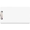 8.5x14 Clipboard Acrylic Panel Featuring a Low Profile Clip White