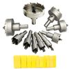 Kimlonton Carbide Hole Saw, 10-Piece Set, HSS Drill Bit