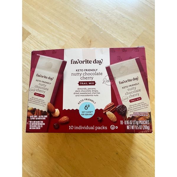 Favorite Day Nutty Chocolate Cherry Trail Mix 9 packets