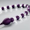 Alan Symonds Earle Beaded Rope Curtain Tie Back, Purple