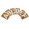 Interlocking Brass Stencils 75mm A - Z Letter Set