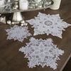 Heritage Lace Snowflake Doily, 9" Round, White, 4 Count