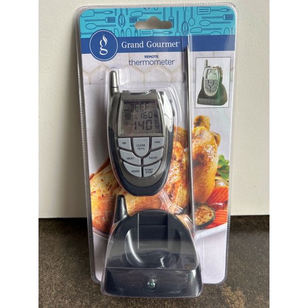 Grand Gourmet Wireless Remote Cooking Meat Thermometer & Dual Timer  NEW