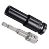 CoCud Deep Socket Set, 12mm Socket 3" Length 1/2" Drive, CR-V 6-Point Drive Socket Accessory Set with 1/4" Socket Adapter - (Applications: for Electric Hand Drill Screwdriver)