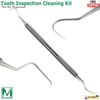 Dental Explorer Sickle Scaler Probe Mirror Handle Tooth Inspection Cleaning Kit