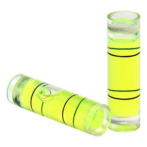 Utoolmart 10pcs Bubble Level, 9.5×34mm Mini Universal Spirit Levels Bubble for Picture Hanging, Measuring Instruments Layout Tools
