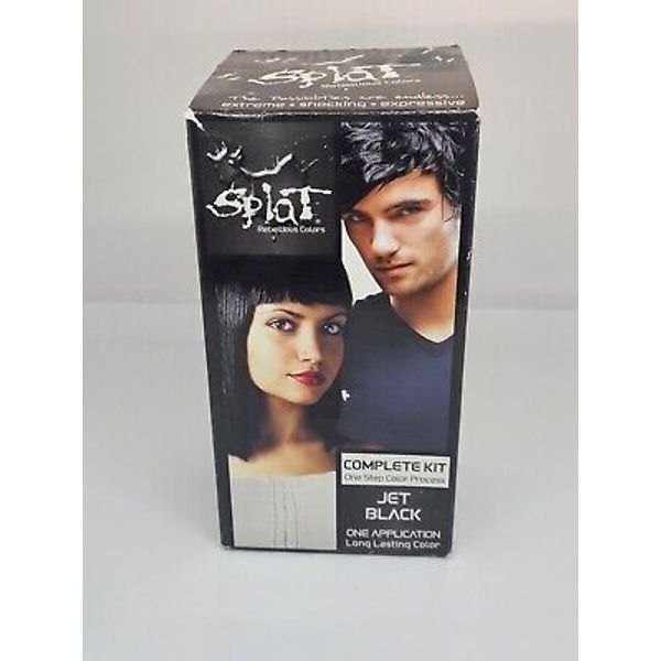 Splat Rebellious Colors Complete Color Kit Semi Permanent JET BLACK