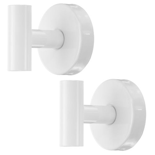 uxcell 2pcs Suction Cup Hooks, Stainless Steel Shower Hooks No Drill Towel Hooks for Shower Bathroom Kitchens Hanging Towels White