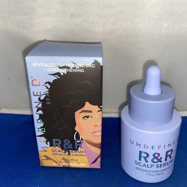 {J2} Undefined Beauty R&R Scalp Serum All Hair Textures 1 Oz 30mL Full Size New