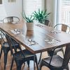 Grey White Cool Marble Glass Placemat Kitchen Table Mat Worktop Saver Protector
