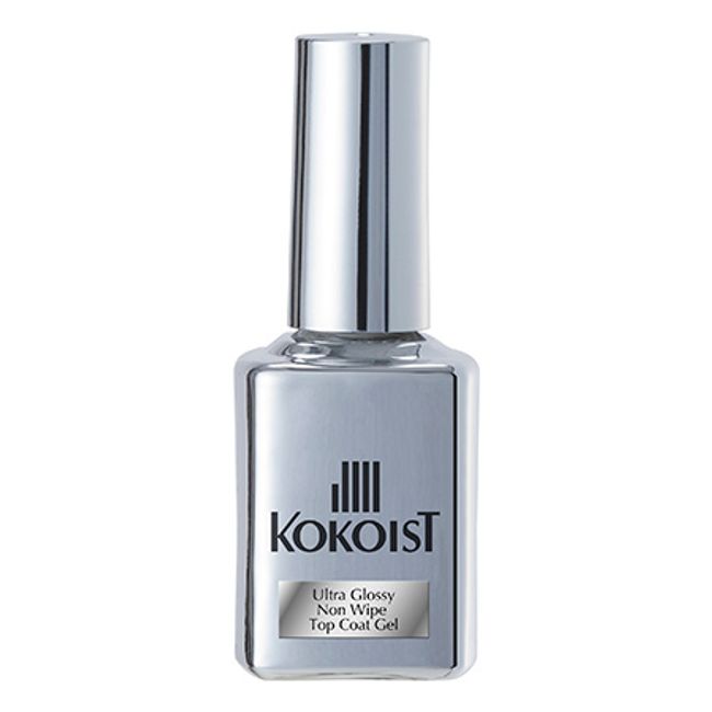 KOKOIST Ultra Glossy Non-wipe Top Coat Gel 15ml Gel Nail Clear Gel Bottle Type [Nekopos compatible]