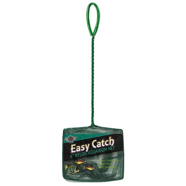 Blue Ribbon Pet Products ABLEC6C Easy Catch Fish Net for Aquarium, 6-Inch, Coarse Green