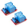 EC Buying 2Pcs 5V Relay Module 5V 1-Channel 30A with Optocoupler Isolation Module High and Low Level Trigger 5mA Relay PCB