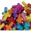 Bright Cross Plastic Novelty Beads