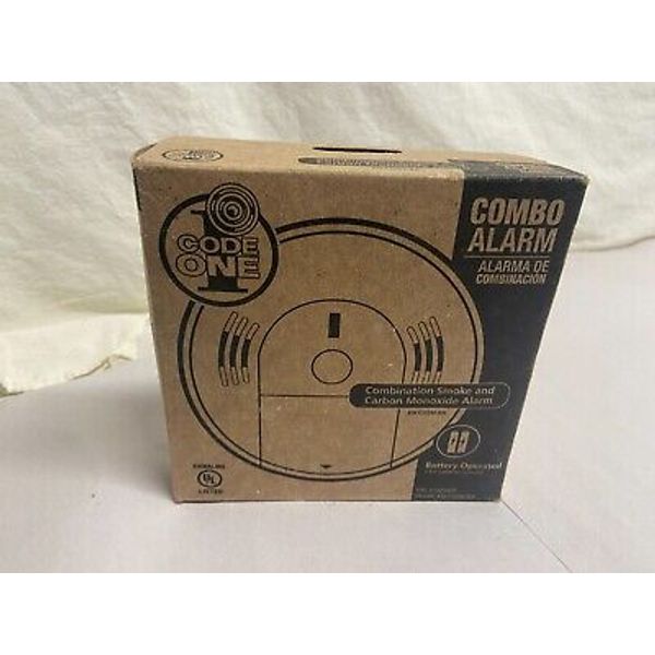 Kidde KN-COSM-BA Combo CO Carbon Monoxide Smoke Alarm White Battery