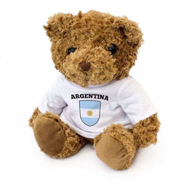 NEW - Argentina Flag Teddy Bear - Cute And Cuddle - Argentinian Fan Gift Present