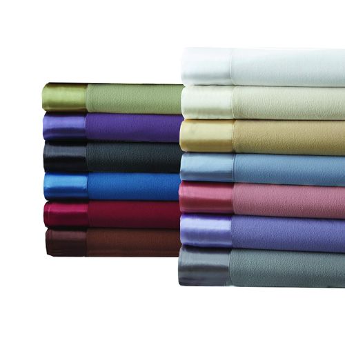Shavel Home Products Micro Flannel Full/Queen-Size All Seasons Lightweight Sheet Blanket, Machine Wash & Dry, No Pilling, 90Lx90W, Chino