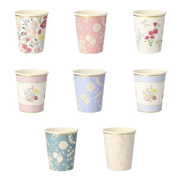 Meri Meri English Garden Party Cups (Pack of 8)