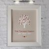 Artylicious Personalised Family Tree gift word typography FRAMED art print