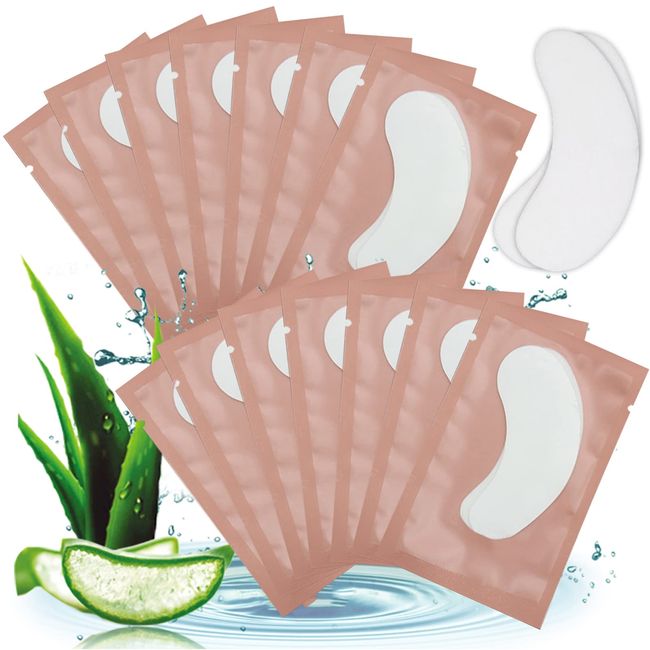 80 Paar Augenpads für Wimpernverlängerung, Wimpernverlängerung Hydrogel-Pflaster Wimpernlifting Set, Unter Augen Gel Pflaster Kit für Wimpern Extensions, Flusenfrei Wimpernverlängerung Zubehör, Rosa