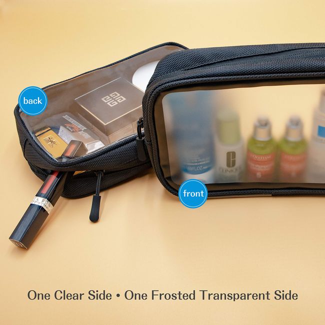 2-pack Transparent Toiletry Bags