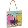 Sam Toft Wooden Wall Art, Multi-Colour, 20 x 20 cm