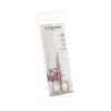 3 Carnations, Silver, 9 cm (3.5") Curved Embroidery Scissors 3.5", Carbon Steel