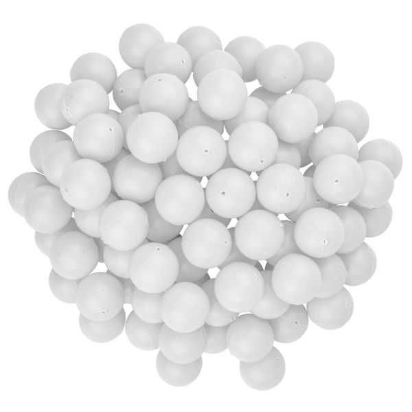 Fairly Odd Novelties 3/4" Mini Ping Pong/Table Tennis/Beer Pong Round Balls (100 Pack), 19mm, White