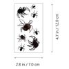 HUPOO 10 Sheets Halloween Temporary Tattoos, Crawling Spider Tattoos, Spider Web Tattoos, for Face Arms Legs Shoulders Cosplay Party Body Art Makeup Props Party Supplies Decoration., Black