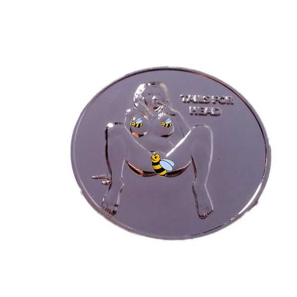Heads Tails Challenge Coin Good Luck Commemorative