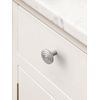 SORWDUERM 5 Pack Brushed Nickel Cabinet Knobs Satin Nickel Kitchen Solid Round Dresser Drawer Knobs Simple Cabinet Hardware for Cupboard Drawer Pulls Zinc Alloy