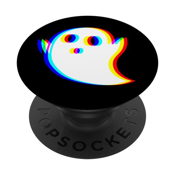 EDM Techno Rave House Music Ghost DJ Optical Illusion PopSockets Adhesive PopGrip