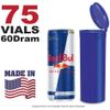 75 Blueberry Vials - 60 DRAM Pop Top Bottle - Smell Proof Containers