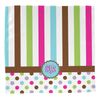 YouCustomizeIt Personalized Stripes & Dots Washcloth