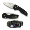 Spyderco Folding Knife Lil' Native with Multi Tool Paracord Bracelet