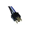 Octane Lighting 4-Headlight Relay Wiring Harness H4 Headlamp Light Bulb Ceramic Socket Plugs Set