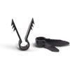 Push In Clips - Quality Plastic Cable Clips Stucco Tools - Pack of 10 - Black
