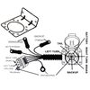 ZOOKOTO 4 Flat to 7 Way Blade Trailer Adapter Electrical Connector with Connector Socket Mounting Bracket