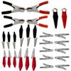 28pc Electrical Alligator Clips Assortment Kit Clamps
