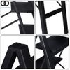 2 Ladder Step Portable Black Folding Safety Non Slip Small Stool Ladders