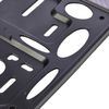 Evolution Customizable Plate Holder for Motorbikes, Black Carbon
