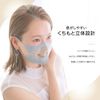 Meditrust B & (Beauty and) 3D Color Mask, Individual Packaging Gray, 50 Sheets