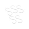 Sourcingmap 5pcs Kitchen Pan Pot Garment Plastic S Shape Hook Hangers