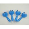 Tupperware 4 x Eierlöffel blau Eierhalter aus Kunststoff